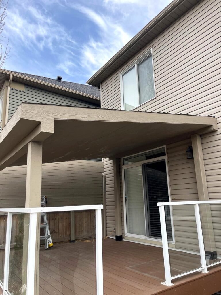 calgary covered deck patio roof