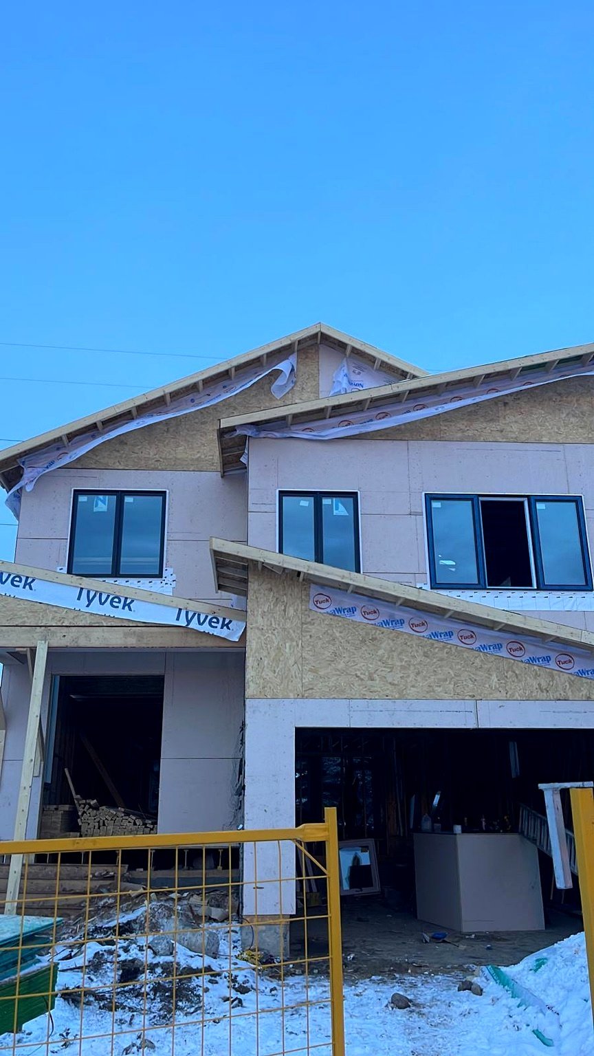 calgary home build framing stage