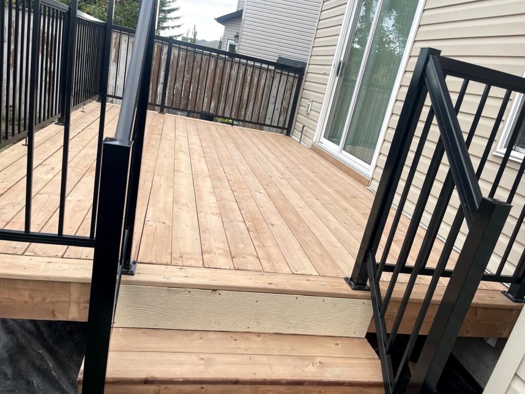 wood deck calgary